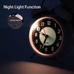 Reloj despertador antiguo doble campana fluorescente - Imagen 19