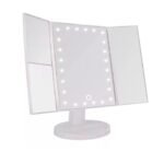 Espejo de maquillaje pantalla táctil luz led giratorio 180