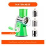 Cortador rallador molinillo queso verduras manual giratorio - Imagen 2