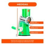 Cortador rallador molinillo queso verduras manual giratorio - Imagen 6