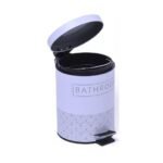 Tacho de basura a pedal bathroom blanco