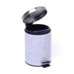 Tacho de basura a pedal perla blanca