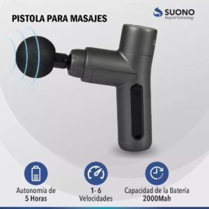Masajeador pistola portable Suono recargable Snmc-1002