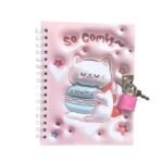 Diario intimo agenda con candado kawaii - Imagen 4