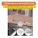 Lampara media luna mesa escritorio led