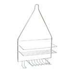 Estante organizador colgante cromado ducha baño - Imagen 3