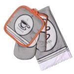 Set de cocina repasador + manopla + agarradera modelo cafe - Imagen 2