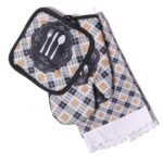 Set de cocina repasador + manopla + agarradera modelo cubiertos - Imagen 2