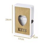 Porta llave de madera caja 4 ganchos Keys - Imagen 4