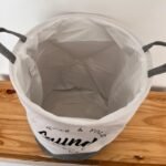 Canasto ropa sucia cesto tela Laundry blanco - Imagen 5