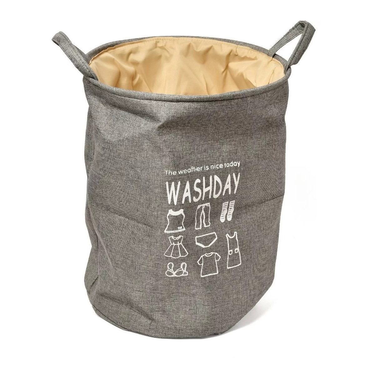02421WASBEI Canasto ropa sucia cesto tela Washday - Imagen 1