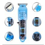 Maquina para cortar pelo digital barberia estructura transparente