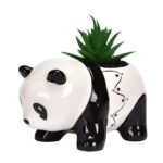 Maceta de ceramica oso panda