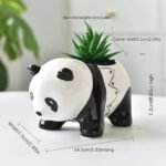 Maceta de ceramica oso panda - Imagen 4