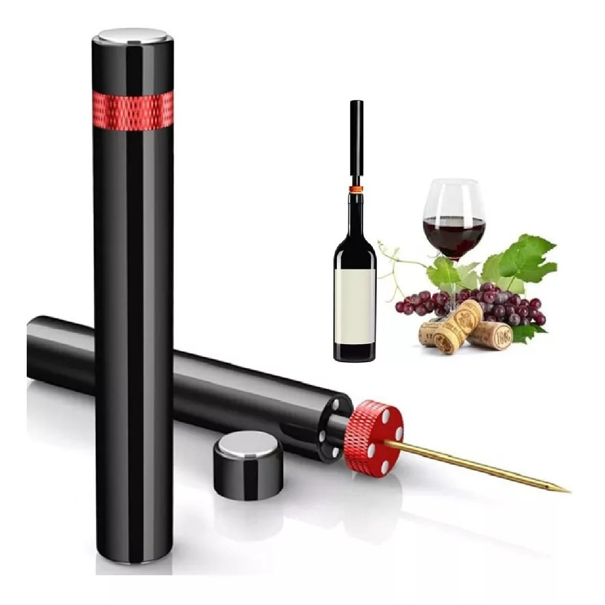 04048.1. Destapador sacacorchos vinos aguja a presion - Imagen 1