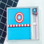 Diario intimo + lapicera "Capitan america" - Imagen 2