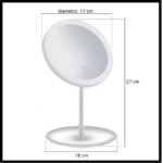 Espejo touch para maquillaje luz led 3 tonos táctil usb - Imagen 6