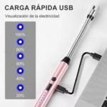 Encendedor eléctrico chispero recargable usb arco plasma - Imagen 17