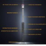 Encendedor eléctrico chispero recargable usb arco plasma - Imagen 5