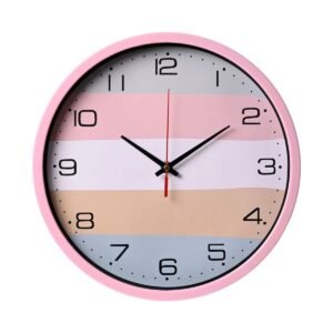 Reloj de pared colores lineas decoracion