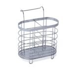 Porta cubiertos cromados para apoyo bacha