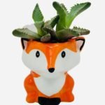 Maceta de ceramica decoracion zorrito - Imagen 4