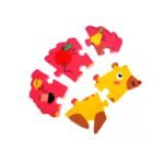 Rompecabezas de madera 3D didactico erizo - Imagen 2