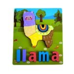 Rompecabezas de madera 3D didactico llama