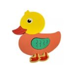 Rompecabezas de madera 3D didactico pato - Imagen 4