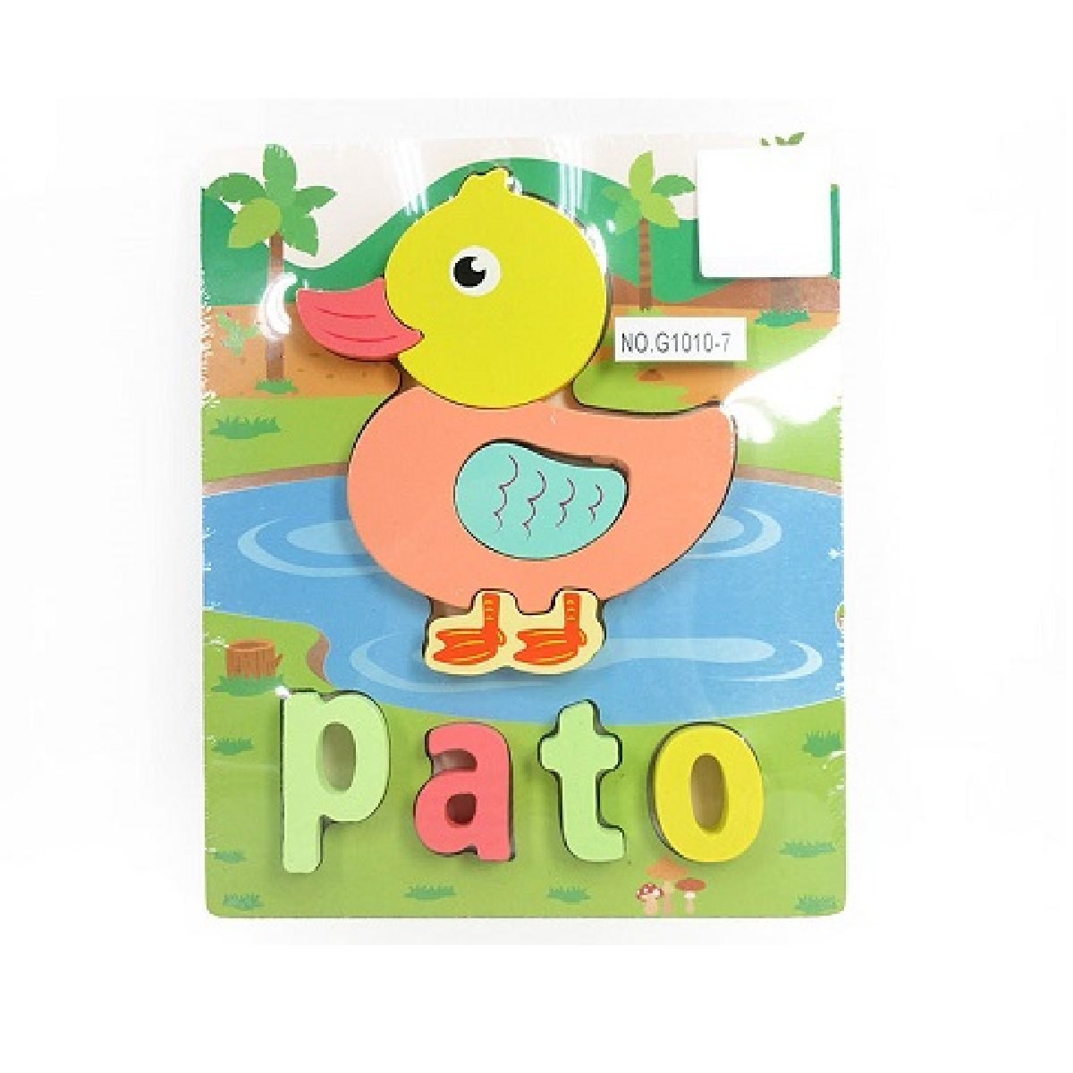 PATO Rompecabezas de madera 3D didactico pato - Imagen 1