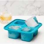 Cubetera hielera silicona 4 cubos XL con tapa si o si - Imagen 4