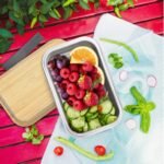 Contenedor rectangular inoxidable tapa bambu - Imagen 6