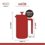 Cafetera Pisa Acero Inox La Cafetière 8 Tazas - Imagen 13