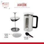 Cafetera Pisa Acero Inox La Cafetière 8 Tazas - Imagen 8