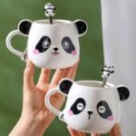 Taza Forma Oso Panda Ceramica De Diseño - Imagen 5