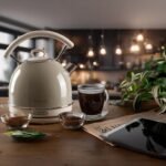 Pava Electrica Jarra Retro vintage Ariete Beige 2877 - Imagen 3