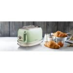 Tostadora Vintage Verde 2 Panes Retro Ariete 155 - Imagen 3