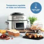 Freidora De Aire Peabody Con Grill 6 Litros 1600 Watts Pe-afg01ix Color Plateado - Imagen 6