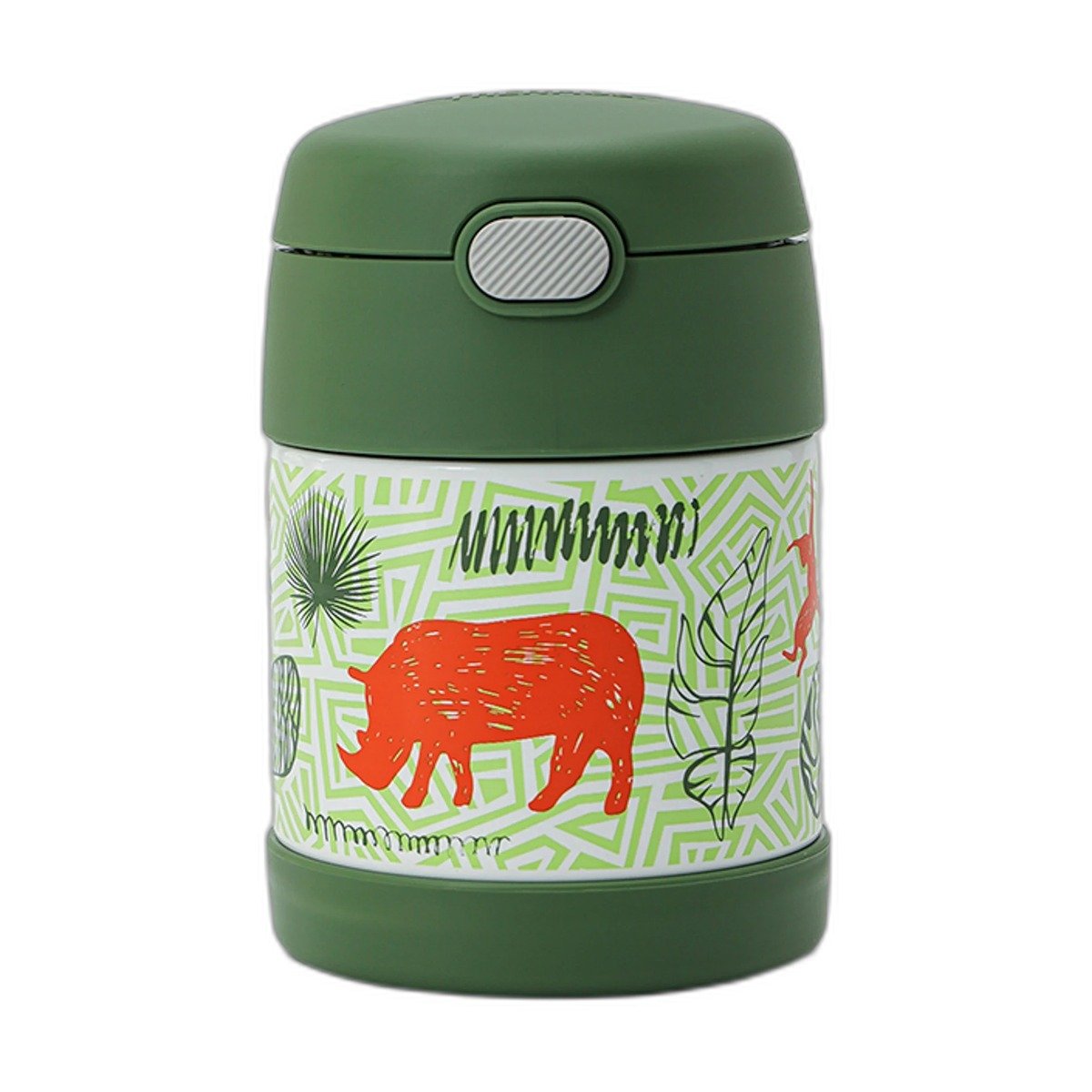 06824JUNVER-1.jpg Contenedor de Comida Infantil Funtainer Thermos - Jungla Verde - Imagen 1