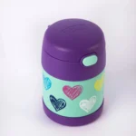 Contenedor de Comida Infantil Funtainer Thermos - Corazones Violeta - Imagen 4