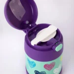 Contenedor de Comida Infantil Funtainer Thermos - Corazones Violeta - Imagen 3