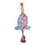 Dispenser Organizador de Bolsas Gallina Etelvina Hojas Rojo y Azul