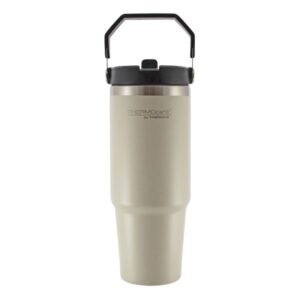 Vaso térmico tapa con pico y manija 880ml Gris ThermoC - foto 2