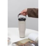 Vaso térmico tapa con pico y manija 880ml Gris ThermoC - foto 5