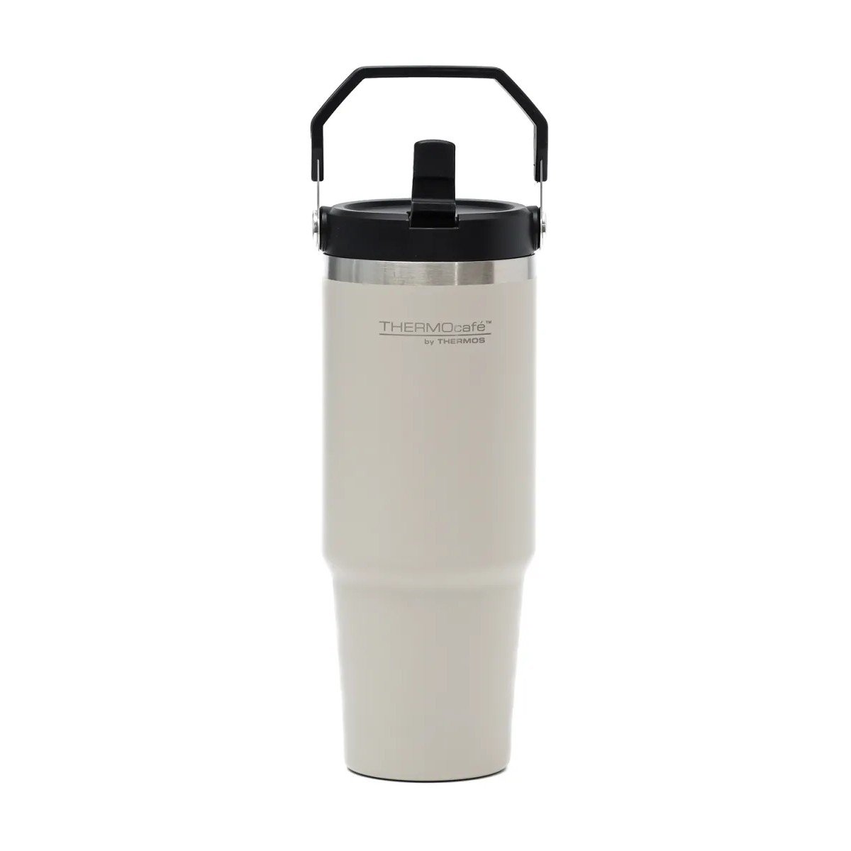 Vaso térmico tapa con pico y manija 880ml Gris ThermoC Vaso térmico tapa con pico y manija 880ml Gris ThermoC