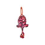 Dispenser organizador de bolsas gallina Etelvina Corazones rojos y rosas