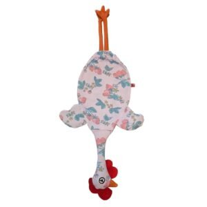 Dispenser de bolsas gallina Etelvina Rosa con frutillas