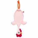 Dispenser Organizador de Bolsas Gallina Etelvina Lunares Chicos Rosa