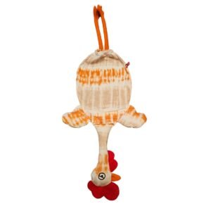 Dispenser Organizador de Bolsas Gallina Etelvina Manchas Naranja