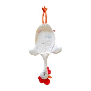 Dispenser Organizador de Bolsas Gallina Etelvina Palmeras Blanco